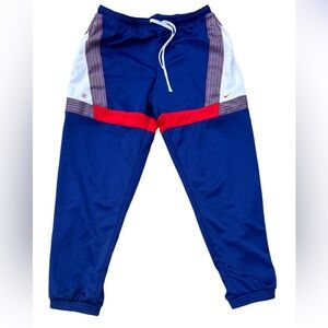 Nike x Clot Woven Track Pants Deep Royal Red White sz Large